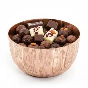Vaisselle décorative en métal, bol à chocolat, bol à bonbons en acier inoxydable pour fruits secs, en-cas - Product Image 2