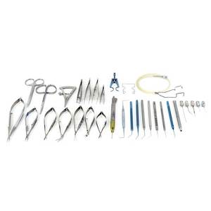 Ensemble d'instruments chirurgicaux ophtalmologiques, outils de chirurgie oculaire, instruments de diagnostic, kit de soins oculaires en acier inoxydable - Product Image 1