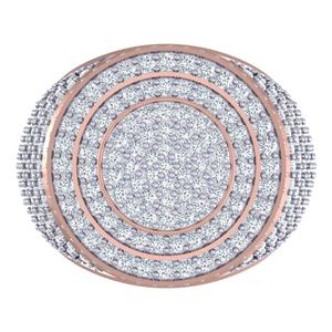 Joyería Fina de Lujo, Anillo de Diamante Cultivado en Laboratorio de 5.95 Ct, Corte Redondo, Diseño de Racimo, Oro Blanco/Amarillo/Rosa Sólido de 14k - Product Image 2