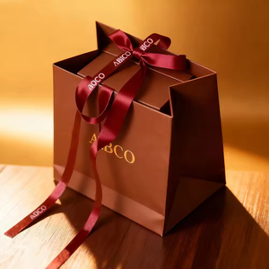 Customized Paper Bag with logo Paper Gift Bags Kraft Paper Goodie Bags Birthday & Event Favors - Product Image 1