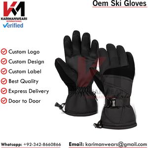 Gants en cuir sur mesure |   Équipement de marque au look minimaliste et discret de luxe |   Prix de gros d'usine - Product Image 2