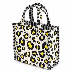 Bolso Tote de Algodón Acolchado Estilo Bohemio de Veer Handicrafts, con Patrón a Rayas, Cierre de Cremallera, para Playa, Viajes, Compras, Uso en Todas las Estaciones - Product Image 1