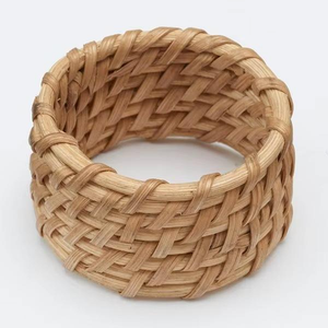 ที่ใส่ผ้าเช็ดปากงานแต่งงานทำมือคุณภาพสูงจากไม้และหวาย ดีไซน์หรูหราและคลาสสิกสำหรับตกแต่งโต๊ะงานเลี้ยงอาหารค่ำ - Product Image 6