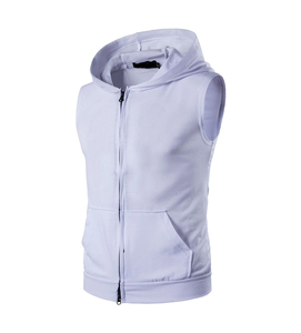 Chaleco con Capucha sin Mangas, Tallas Grandes, 100% Algodón, Impermeable, Transpirable, para Hombre - Product Image 6