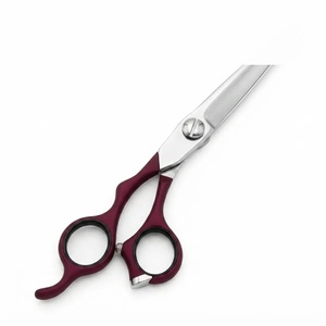 Tijeras de peluquería profesionales de acero inoxidable 4Cr13 con punta afilada, para diestros, mango largo, 28 dientes, duraderas, no plegables - Product Image 2