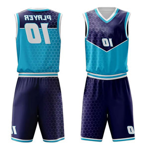 Shorts de basket-ball personnalisés pour femmes, bleus, impression par sublimation, vêtements de sport, uniforme, BSCI, vente en gros de vêtements de basket-ball - Product Image 6