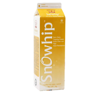 Precio de Fábrica, Venta al Por Mayor, Proveedor de Exportación OEM/ODM, Crema Vegetal HALAL Sin Lácteos para Repostería, Crema Vegetal Sin Lácteos Snowhip 1KG para Postres - Product Image 1