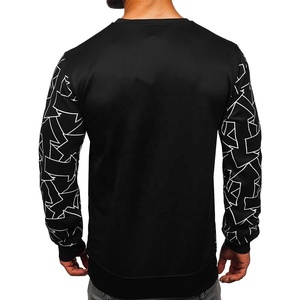 Sudaderas con capucha de cuello redondo al por mayor de alta calidad, transpirables, para hombre, sublimadas, duraderas, de manga larga. - Product Image 5