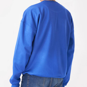 Latest Design Winter ODM Plain Dyed Oversized Breathable Eco-Friendly Quick Dry Comfortable 100% Cotton <b>Pullover</b> <b>Men</b> Sweatshirts - Product Image 5