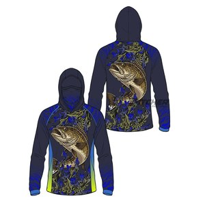 Camisas de Pesca con Capucha, Impermeables, Transpirables, con Protección UV y de Secado Rápido, Pedido al por Mayor para Pescadores en Alta Mar, Personalizables - Product Image 4