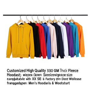 Customized High Quality 330 GSM <b>Thick</b> <b>Fleece</b> Men's Hoodies with XXS Size & Factory Direct Wholesale From Bangladesh - Product Image 3