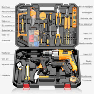Nouvelle trousse d'outils multifonctionnelle pour la maison, kit d'outils combinés perceuse électrique sans fil mécanique Craftsman, kit d'outils pour le travail du bois - Product Image 4