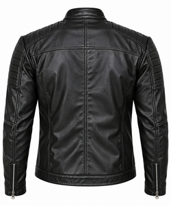 Dernière conception – Blouson en cuir véritable pour homme avec logo frontal, haute qualité, respirant, écologique, personnalisable, fermeture éclair, décontracté pour l'hiver - Product Image 6