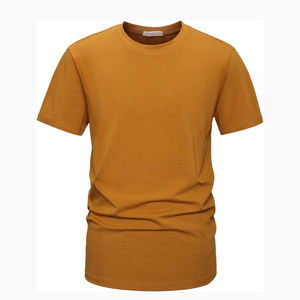 Camiseta de Hombre al por Mayor de Alta Calidad, Algodón Premium, Logotipo Personalizado Impreso, Cuello Redondo Informal, Transpirable, Ligera, Verano - Product Image 1