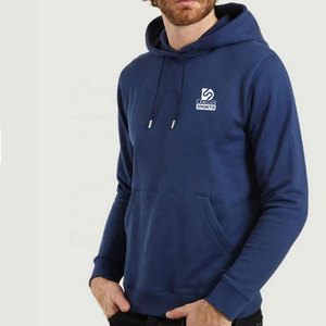 Diseña Tus Propias Sudaderas con Capucha de Forro Polar Sólido para Hombre, 100% Algodón, de Alta Calidad, para Gimnasio y Fitness, Invierno - Servicio OEM Personalizable al por Mayor - Product Image 2