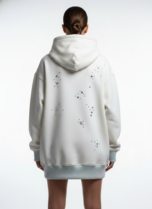 Sweat à capuche zippé personnalisé avec strass pour homme, délavage acide, 500 g/m², coupe ample, streetwear, fabricant OEM sous marque privée - Product Image 4