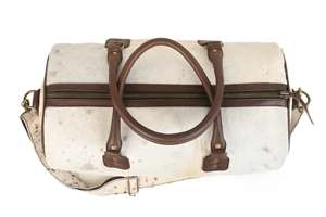 Sac de voyage de luxe en cuir véritable avec fourrure, grande capacité, léger et portable, pour week-end ou nuitée LHODB-0111 - Product Image 5