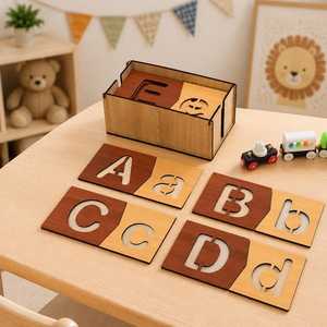 Handmade Solid Wood <b>Blocks</b> Rectangle Shape Polished Freestanding Home Decoration DIY Crafts Modern Theme seof of 20 - Product Image 2