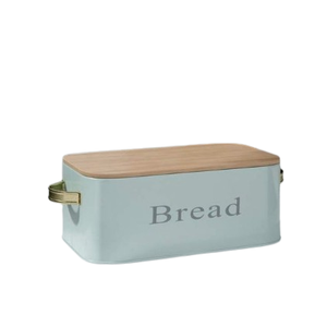 Boîte à pain en métal peinte en blanc, ensemble de pots de rangement pour cuisine, récipient de rangement pour cuisine - Product Image 3
