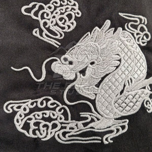 Chaqueta Sukajan de Moda Urbana con Bordado Detallado, Tela Satinada, Prenda Exterior Cómoda - Product Image 4