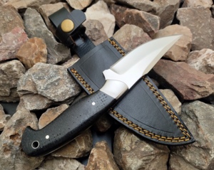 Couteau d'extérieur robuste en acier inoxydable pour le camping, le bushcraft, la randonnée, la pêche et la préparation aux situations d'urgence - Product Image 6