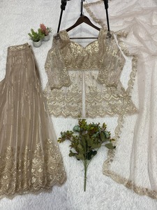InCotton.M Kurta/Kurti indien de créateur pour femme, en tissu papillon avec broderie de sequins, idéal pour les fêtes et les mariages traditionnels, livraison rapide - Product Image 3