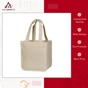 Profesionales en la Venta de Bolsas de Compras Promocionales de Lona de Algodón Reciclable de Alta Calidad en Color Crema a Precios Directos de Fábrica - Product Image 2