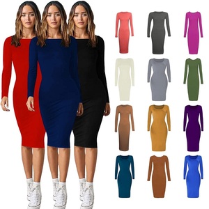 Women's Y2K Skinny Ribbed Cotton Solid Stretch Bodysuit-Knee-Length V-Neck New Stock Bangladesh - Product Image 2