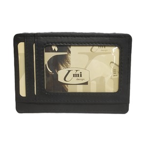 Trendy Leather ATM Debit Credit ID Document Metro Bus Card <b>Holders</b> Mini Clear Transparent Pocket Workplace Office <b>Wallets</b> Men's - Product Image 1