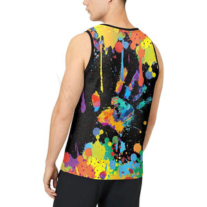 <b>Men's</b> 3D Tank Tops Summer Casual Sleeveless <b>Shirts</b> with Colorful Novelty Graphics Unisex Lightweight Fashion Tees for <b>Beach</b> - Product Image 4