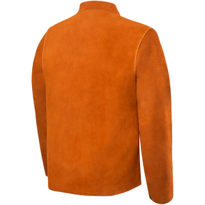 Chaqueta de Soldador de Cuero Vacuno de Primera Calidad, Ropa Protectora para Soldadura, Bomberos, Seguridad Industrial, Trajes de Trabajo - Product Image 2