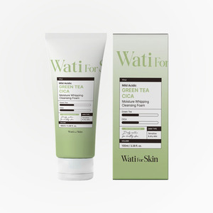 Nettoyant visage végan Watiforskin, mousse nettoyante légèrement acide au thé vert et au Cica, sans tension, hydratante, crème nettoyante pour le visage - Product Image 4