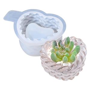 Molde de Silicona para Velas de Resina de Yeso, con Forma de Corazón, para Velas Redondas, Portavelas, Macetas, Aromaterapia - Product Image 5