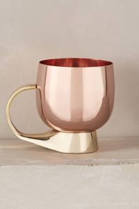 Mug en cuivre massif fait main avec des éléments en laiton pour servir des boissons traditionnelles et une collection de cadeaux haut de gamme - Product Image 3