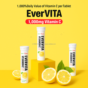 Tabletas Efervescentes de Vitamina C 1000mg con Sabor a Limón de Alta Potencia, Refuerzo de la Inmunidad, Aporte de Energía para Adultos, OEM Corea - Product Image 2