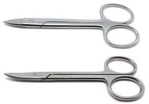 Ciseaux courbes Crown 10,5 cm, ciseaux chirurgicaux médicaux pour pansements, lame incurvée en acier inoxydable, cisailles à tissus - Product Image 6