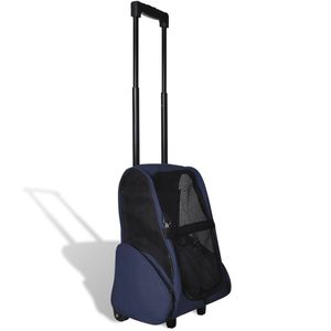 Sac de transport pour animaux de compagnie en polyester bleu pour des aventures de voyage confortables - Product Image 1