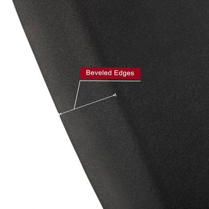 Tappetino Antiscivolo per Salone di Bellezza 3.5'x 3.5'x 1/2'' Nero con Poligoni e Forme Rotonde all'Interno - Product Image 3