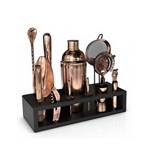 Ensemble de mélangeurs à boissons en cuivre pour les passionnés de cocktails, équipement de bar professionnel pour les rassemblements, les célébrations et la maison - Product Image 1