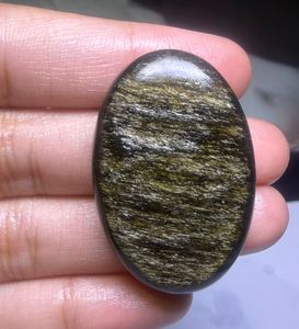 Lot de cabochons en obsidienne dorée naturelle de qualité supérieure pour la fabrication de bijoux de guérison par les cristaux et la collection de bijoux en pierres précieuses - Product Image 3