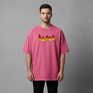 เสื้อยืดฮิปฮอปผู้ชายแบบเรียบ รุ่นใหม่ปี 2026 ผ้าฝ้าย 100% สกรีนโลโก้ตามสั่ง ระบายอากาศได้ดี เป็นมิตรกับสิ่งแวดล้อม ทรงหลวม คุณภาพสูง - Product Image 1