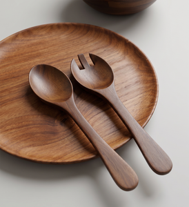 Ensemble de spatules en bois d'acacia JM Premium, 3 pièces, résistantes à la chaleur, ustensiles de cuisine, spatule ajourée, antiadhésives, logo personnalisé - Product Image 3