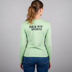 Camisetas de Manga Larga para Mujer, Diseño Personalizado de Alta Calidad, Ajuste Delgado, Antiarrugas, Transpirables, de Tela de Lona Ligera, Lisas - Product Image 6