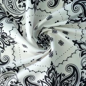 ผ้าคลุมไหล่ผ้าซาตินยาวสำหรับผู้หญิง ดีไซน์หรูหราสไตล์วินเทจ ลายเมฆหอมใหม่ ผ้าพันคอโพลีเอสเตอร์เนื้อผ้าไหมทนทาน - Product Image 4