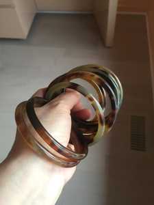 Brazalete Circular de Cuerno de Búfalo Pulido, Estilo Animal, Ecológico y Natural, Joyería de Cuerno de Búfalo, Artesanía Atemporal - Product Image 3