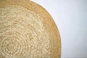 Handmade Round Jute <b>Rug</b> Natural Color Design with Round Shape For Resort Hotel Usage At Bulk Price By Exporter - Product Image 2