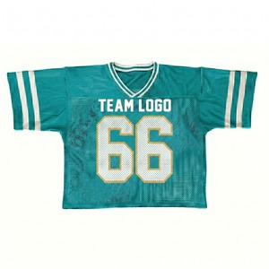 Camiseta de Fútbol Americano al por Mayor, Personalizada con Sublimación, Transpirable, de Secado Rápido, Ligera, de Alta Calidad, Cuello en V, Manga Corta - Product Image 1