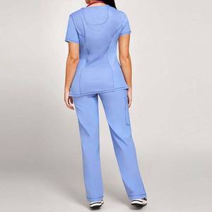 Conjuntos de Uniformes Médicos Personalizables de Alta Calidad en Poliéster y Spandex Cómodos para Hombres y Mujeres, Uso en Enfermería, Servicio OEM - Product Image 2