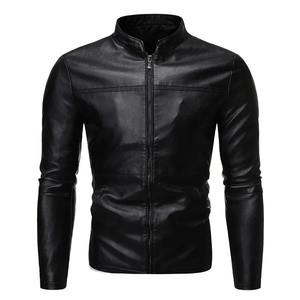 Stock prêt veste en cuir véritable gris anthracite moutarde col de chemise en peau de mouton véritable décontracté cuir léger lisse - Product Image 6