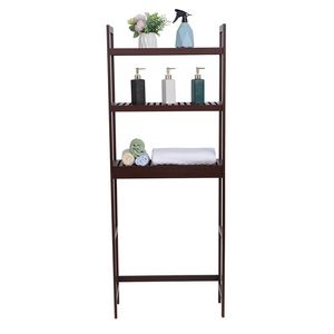 Organizzatore da Bagno a 3 Ripiani in Bambù, Scaffale Regolabile per WC, Mensole Multifunzionali a 3 Livelli - Product Image 2